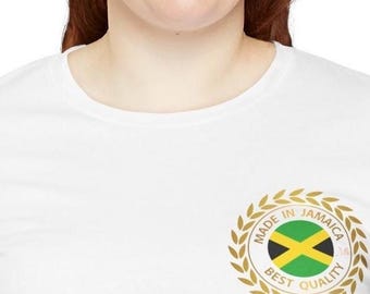 Small Logo Jamaica Map Tee - Best Quality Left Breast Pocket Shirt