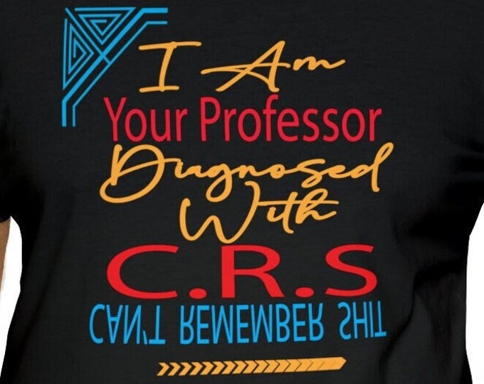 Professor Black T-shirt | Funny Graphics T shirts  | Colorful Cute tees | Unisex Jersey Short Sleeve blouse