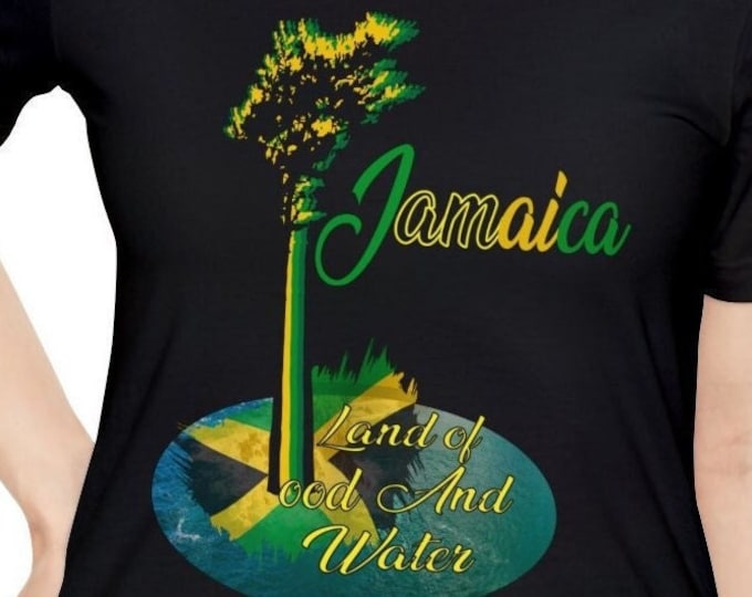 Jamaica Land we Love T shirts | Oversize Men Dress Shirt Big Women Unique Tee | Unisex Slim fit Jersey Short Sleeve Tee