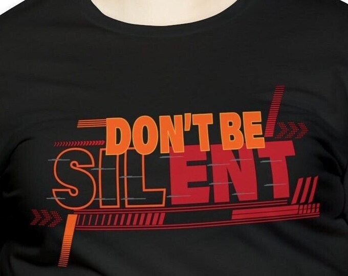 Silent tshirt | Unique M23 Designs tshirt | Speak Out Against Violence: Recording Dog Tag