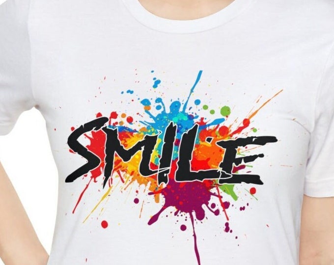 Smile t-shirt | Inspirational words | Vintage design Casual Mom Fashion T-shirt