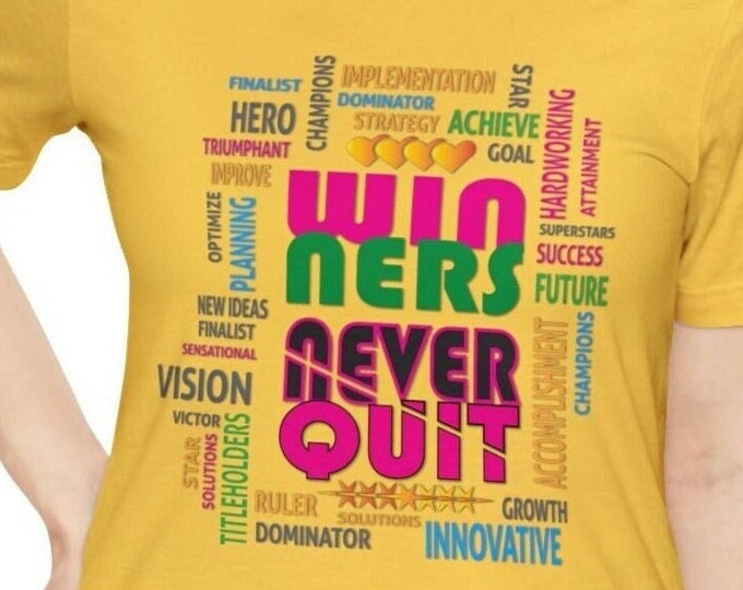 Winners | Hardworking Achievers Etsy T-Shirt | T-shirt Innovative Planners | Championship apparel