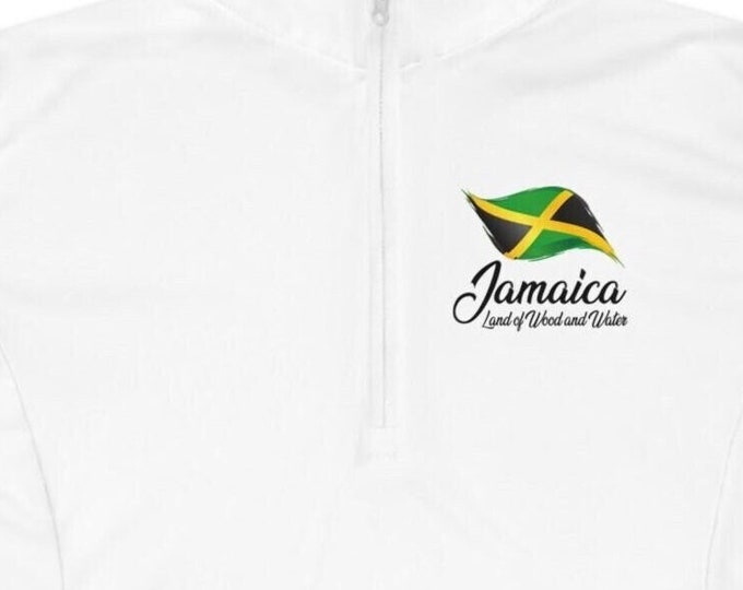 Ladies Quarter Zip Pullover | Exercise Long Sleeve Women Pullover Shirt | Jamaica Skinny fit shirt.