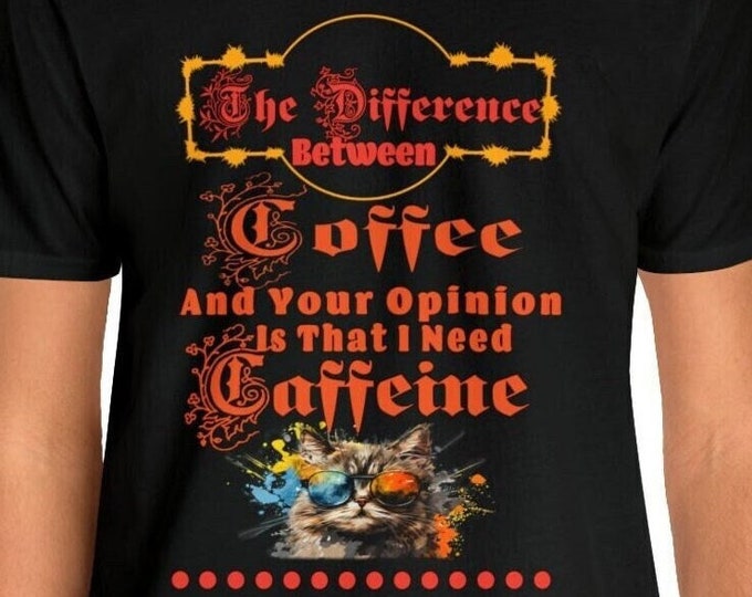 I Need Caffeine Etsy T-Shirt | Family Vacation shirts Designs Cute Tops Funny Tshirt Graphics Outerwear Apparel