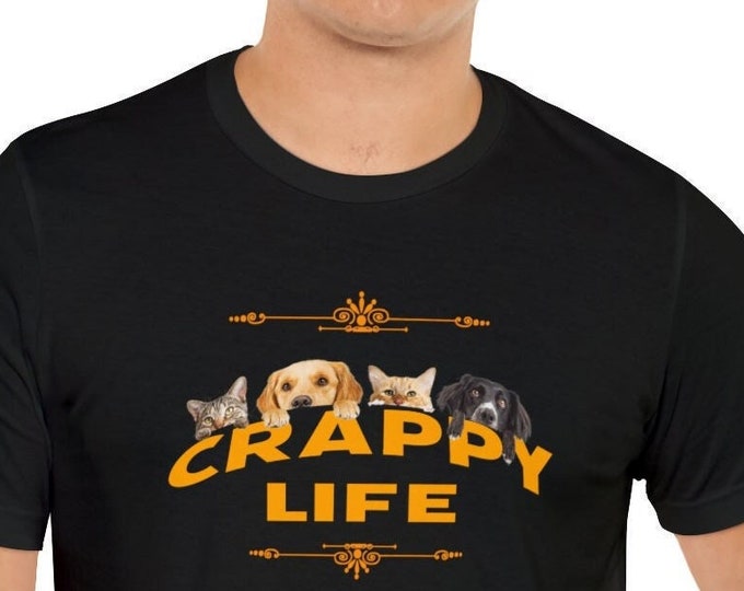 Crappy Life T-Shirt | m23 fashion designs Cute Apparel | Etsy Cool Graphic Difficult life shirt