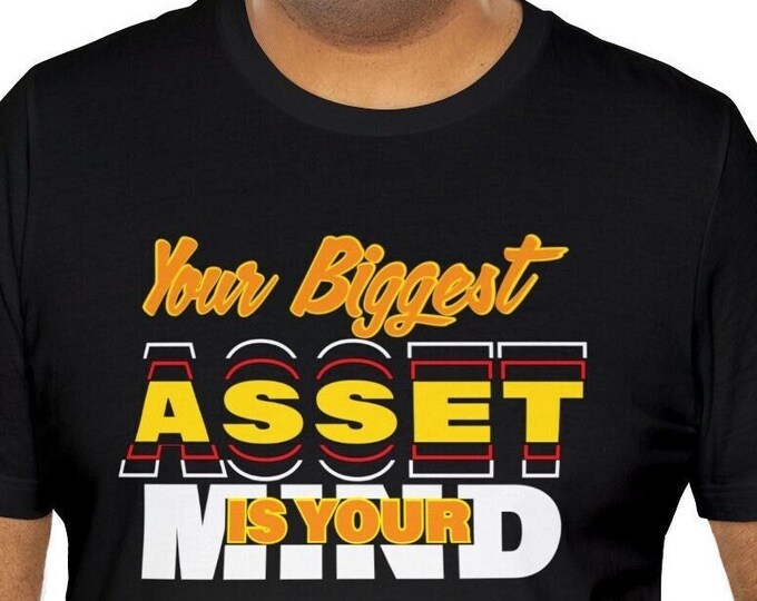 Positive Vibes Apparel: Mindset Is Your Biggest Asset Tshirt Unique T-shirt Design