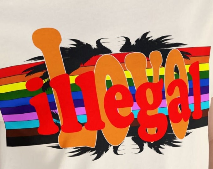 Illegal Love T-shirt Intimacy Unconfined Unlawful Unconfined Romantic T-shirt Relationships Forbidden Love