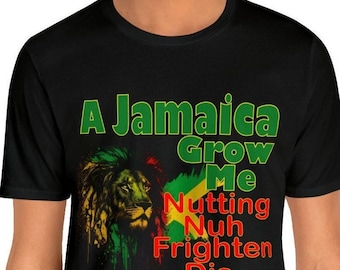 Nothing Frightens Me Jamaica T-Shirt | Original Caribbean Tee | Bold Statement Vacation Shirt | M23 Cultural Apparel