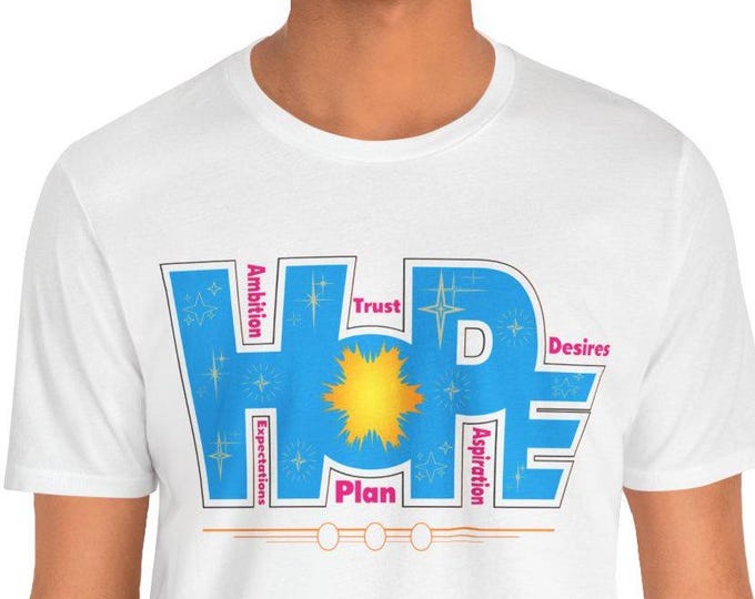 Hope Design Unisex Tee, Streetstyle Casual Shirt, Mom Dad Fashion T-Shirt with Prints, Women's Shirts