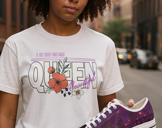 Queen Body and Mind Unisex Tee | Inspirational Streetwear Casual T-shirt | Mom Dad Fashion