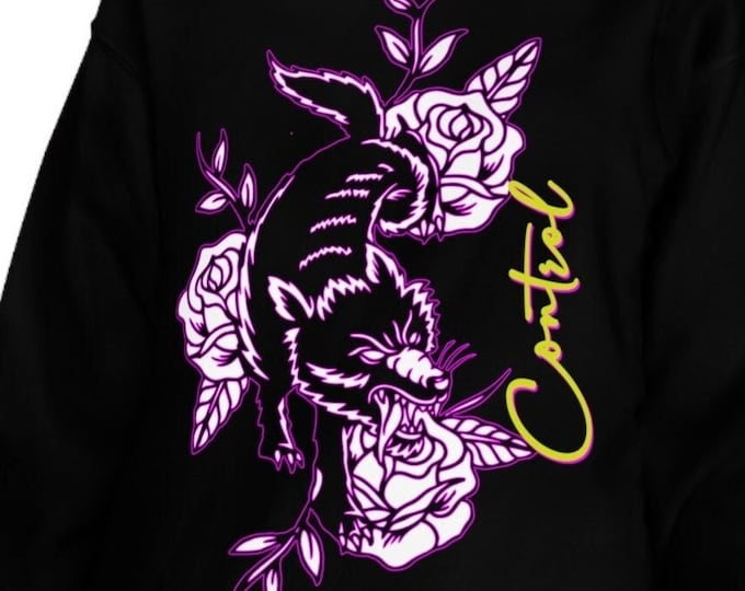 Rose Print Oversized Sweatshirt | Floral Dress for Women | Unique T-shirt Design