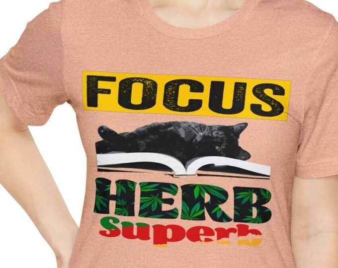 Focus T-shirt | Herb Tees Etsy M23 designs cute funny graphics apparel for summer beach dress | Superb T-shirt