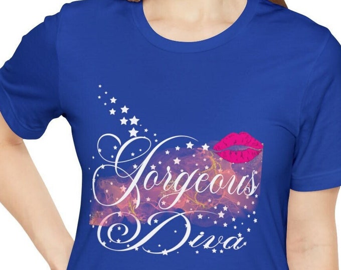 Gorgeous T-shirt Diva Goddess Pretty Woman Beautiful Girl | Cute graphics Prima Donna T-shirt
