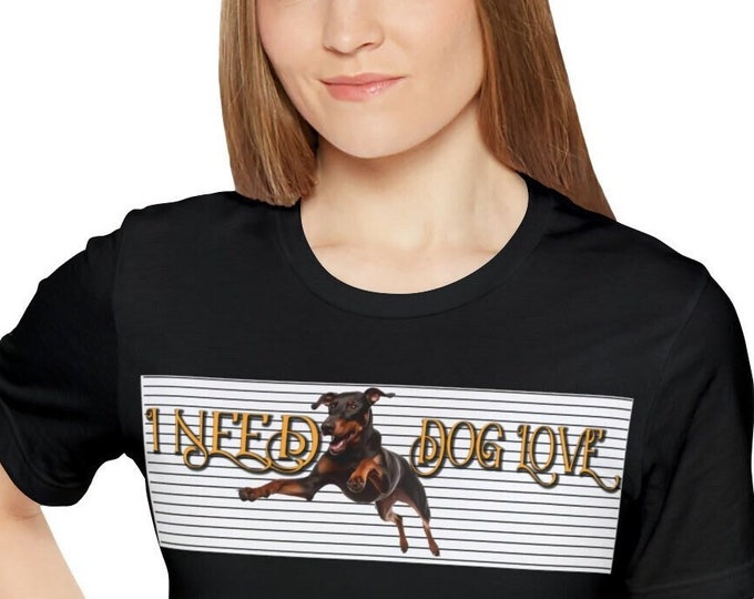 Dog lovers T-shirt Funny Dog | I need love T-shirt | Etsy t shirts | Vintage tees casual outer wear fashion