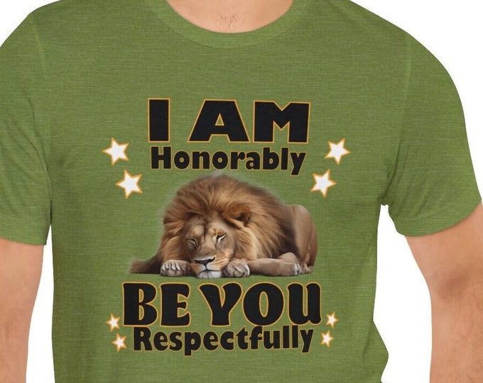 I am Honorable Respect T- Shirt | M23 T-shirt Designs | Honor Designer Shirts Graphics Apparel