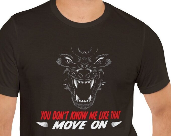 Big Women clothes You Don't Know Me Like That | Funny Apparel | Graphic college tshirt | Graphic tshirt