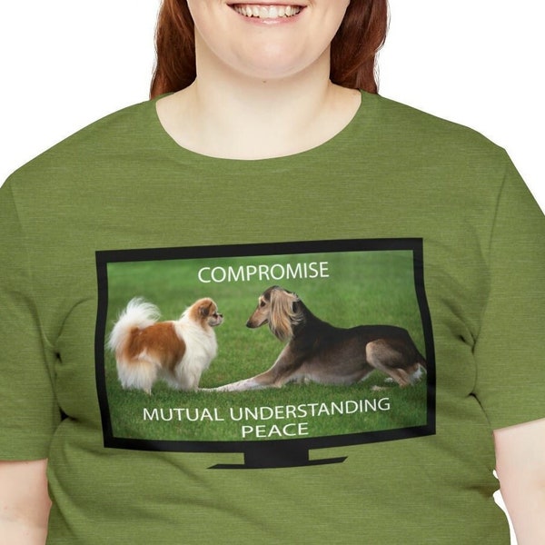 Kompromiss T-Shirt | Lustige Kleidung | Oversize Große Frauen Kleidung | Locker geschnittenes T-Shirt | Grafik T-Shirts