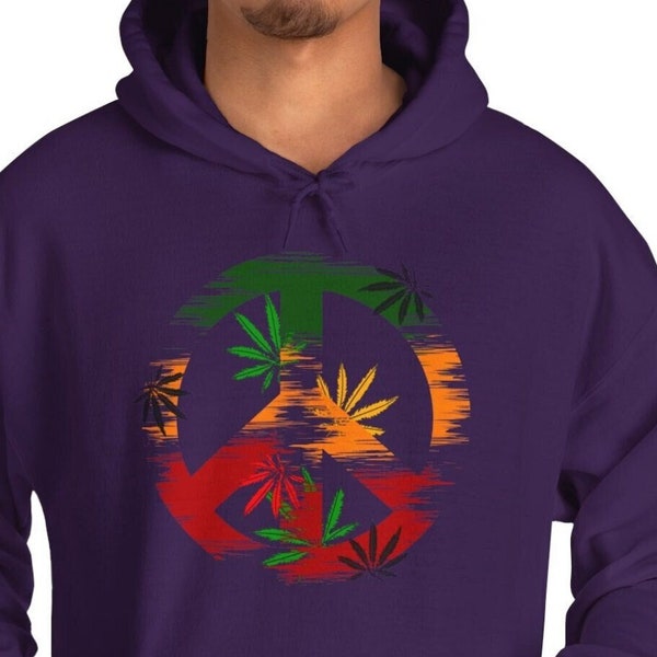Peaceful Love Red, Green, and Gold Symbolize Harmony and Unity Hoodie | Love and Harmony Hoodie