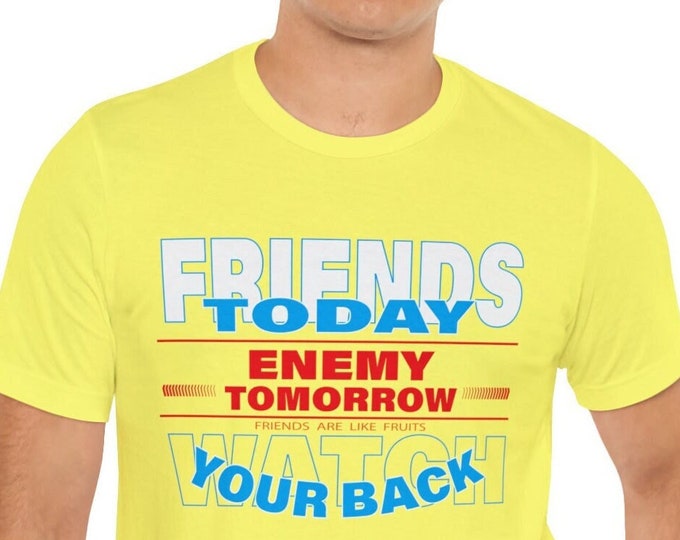 Make a Statement with Friends or Foe Graphic Tees - Perfect Gift Idea!