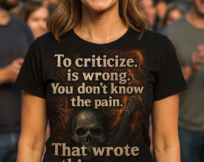 Gritty Message Tee - Unisex Heavy Cotton T-Shirt, Band Merch, Music Lover Gift, Casual Wear, Alternative Fashion, Edgy Style