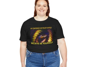 Confidence T-shirt | Self-confidence casual wear | Colorful tees Exercise skinny fit Gym Boxing t-shirts