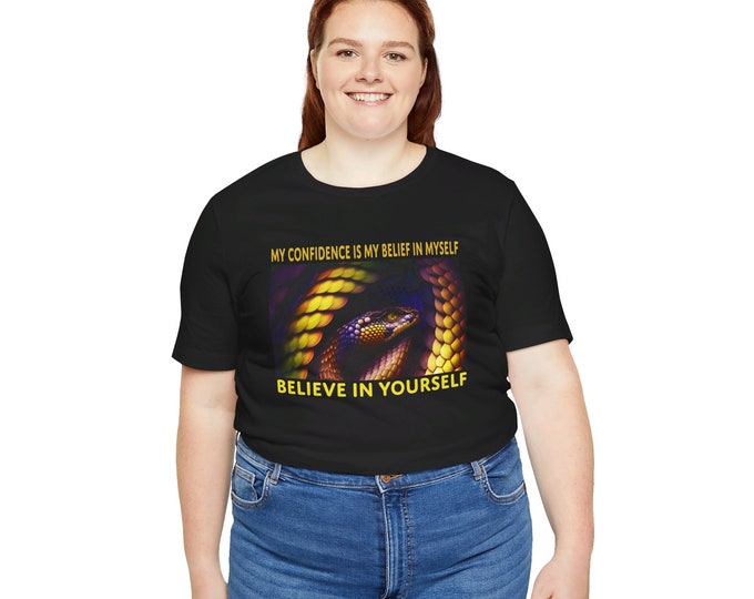 Confidence T-shirt | Self-confidence casual wear | Colorful tees Exercise skinny fit Gym Boxing t-shirts