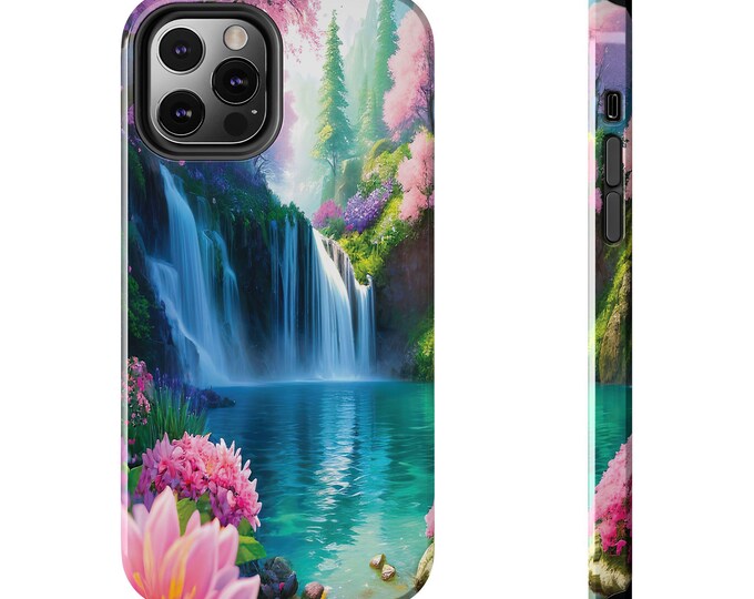 Custom iPhone Personalized Tough Phone Case, Custom Prints Cover, Colorful Nature Design - For iPhone Lovers, Personalized Gift, Stylish
