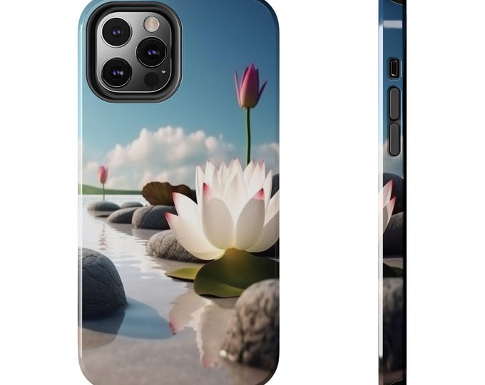 Custom iPhone Tough Phone Cases - Personalized Picture Cover with Stylish Nature Design, Colorful Case Option
