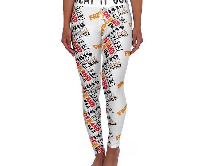 High Waisted Yoga Leggings - Motivational Activewear for Fitness Enthusiasts, Gym Leggings, Workout Tights, Yoga Pants, Inspirational Gear