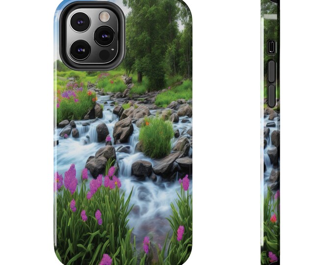 Custom Personalized Tough Phone Cases, Custom Prints, Stylish Design, Colorful Nature, iPhone Covers