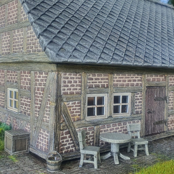 Fachwerkhaus Diorama 1/48 scale