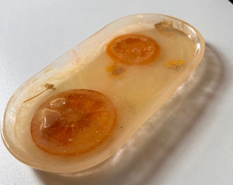 Orange Blossom Resin Mini Tray