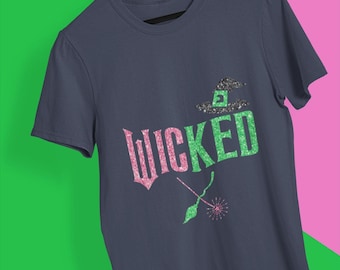 Wicked Broadway Shirt: Pink & Green Elphaba Glinda Tee