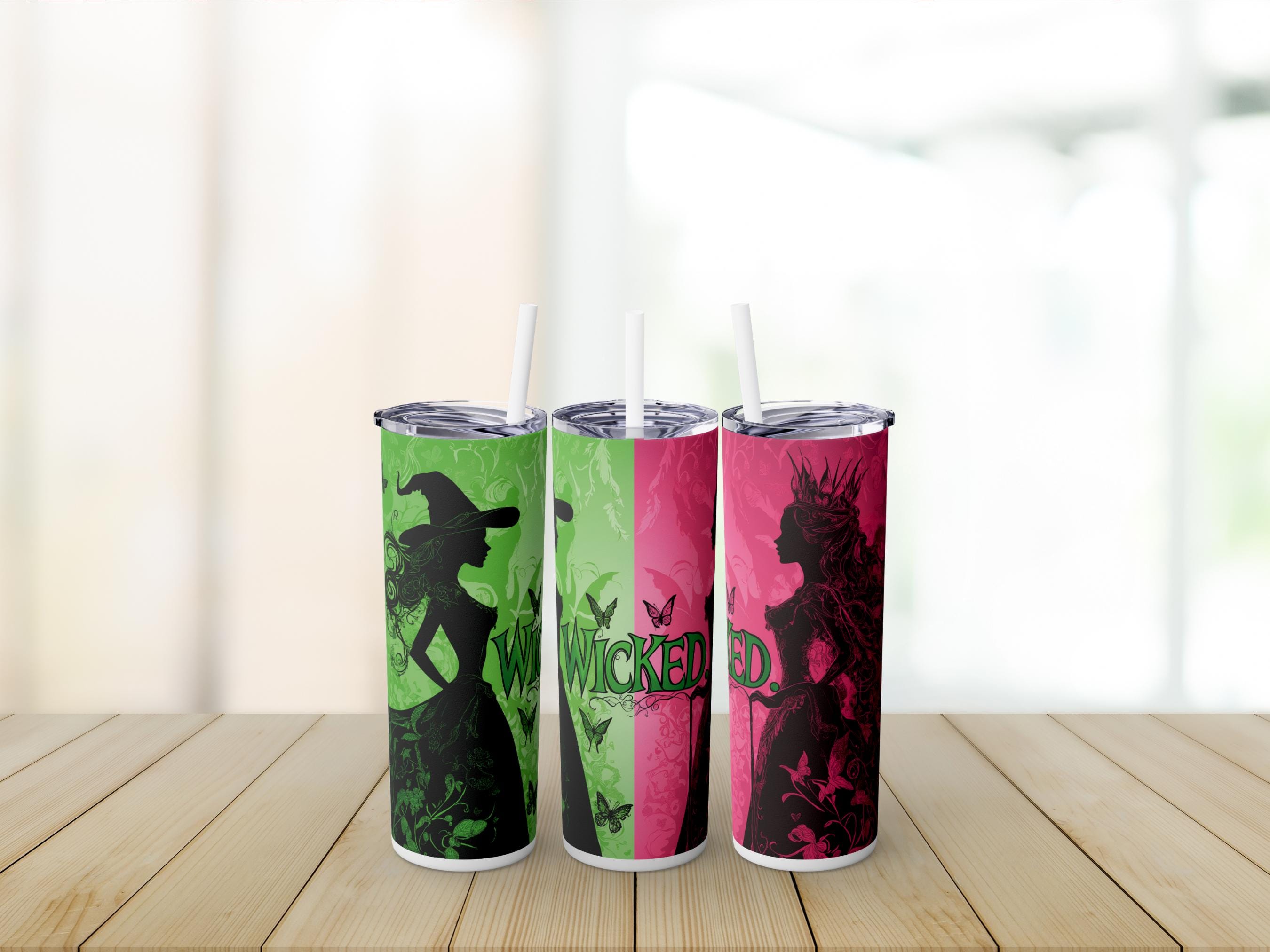 Wicked Inspired Pink and Green Luster Dust Dried Lime Garnish Set