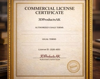 Commercial License for 10 STL Designs – Sell Physical Prints (Digital Download)