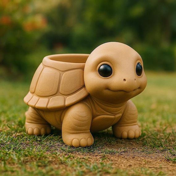 Baby Schildkröte Pflanzgefäß STL – Schildkrötentopf für 3D-Druck – Schildkrötenmodell