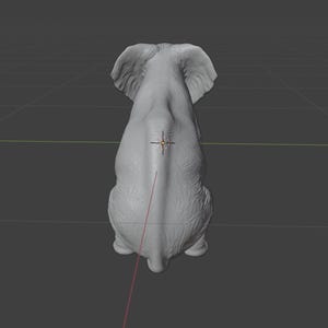 Realistic Elephant Statue STL – Wildlife Safari Animal Decor Figurine (Digital Download) image 6