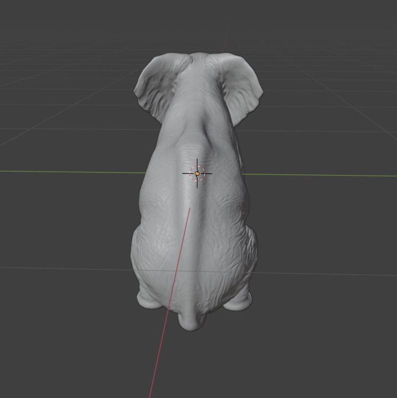 Realistic Elephant Statue STL – Wildlife Safari Animal Decor Figurine (Digital Download) image 6