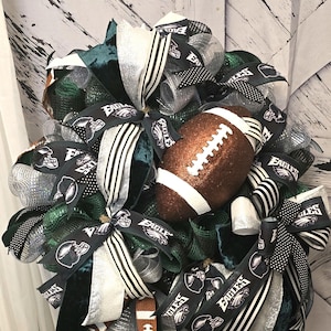 Eagle Wreath, Philadelphia Eagle wreath, Football Wreath, NFL Inspired Wreath, Man Cave Wreath, Door Wreath, Superbowl inspired wreath,