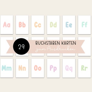 Tarjetas ABC Montessori, abecedario, material de aprendizaje de letras, material Montessori, mundos de aprendizaje, niños preescolares, carteles de aprendizaje, escuela primaria