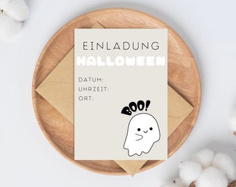 Halloween invitation party German, Halloween party, invitations to print Halloween, printable Halloween invitation