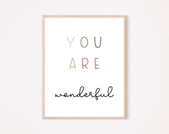 Affirmations POSTER Nursery, Classroom Decor, Printable, Playroom Decor, Learning Poster, Learning Poster, Visual Learning Kids