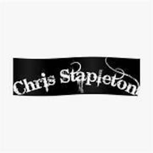 May include: Black and white graphic design with the text "Chris Stapleton" in a stylized font.