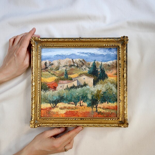 Original Tuscany painting, Italian Countryside  Field Landscape, Tuscany landscape painting, Italy Painting Tuscany, Italy Painting Tuscany