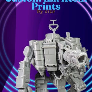 Custom 3D Printing Service | On demand | Resin or Plastic | Minis, Models & Terrain | Fine Detail | Contact before or after purchase
