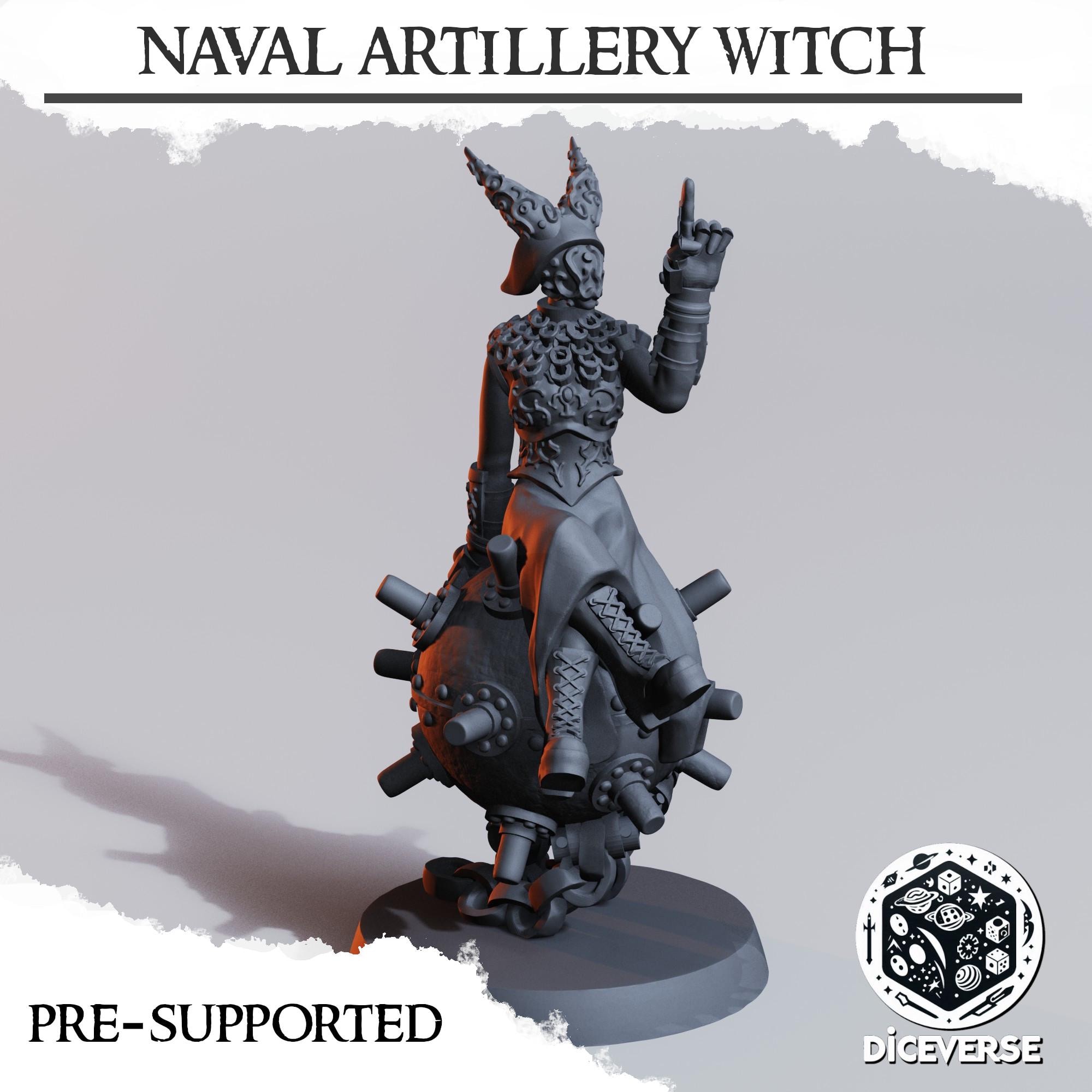 Naval Raider Artillery Witch Miniature | Heretical Forces
