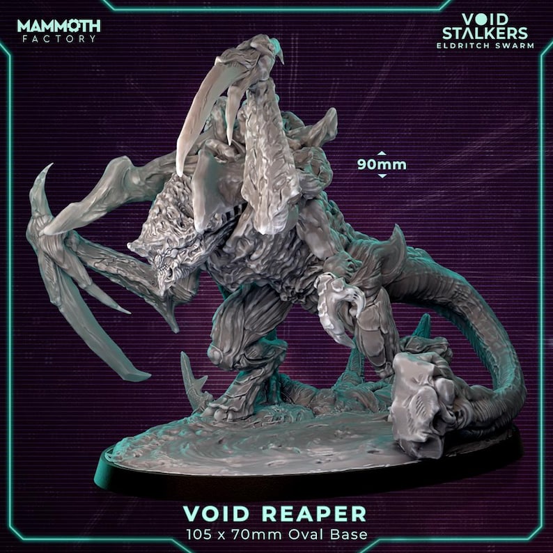 Void Reaper Resin Miniature: 32mm Scale Boss for Tabletop Games - Etsy