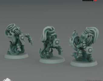 Resin 3D Printed Urn Bots Miniatures - Sci-Fi Wargaming Figures