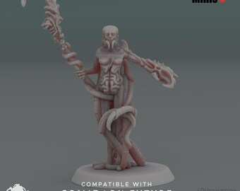 Crab Cult Priestess Resin Miniature: Alien Hives Proxy - Oshouna Minis