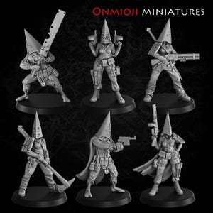6x Fanatische Truppen - 32 mm Resin Models kompatibel mit Trench Crusade